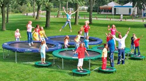 toutes les tailles de trampoline